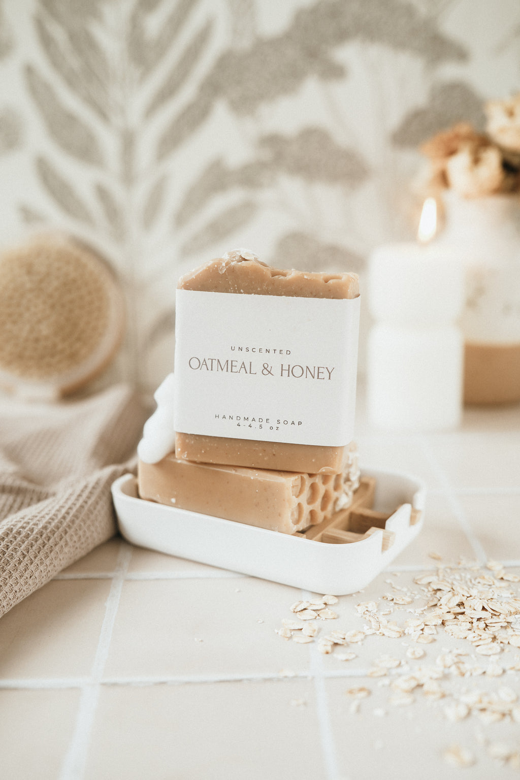 Unscented Oats & Honey Soap Bar