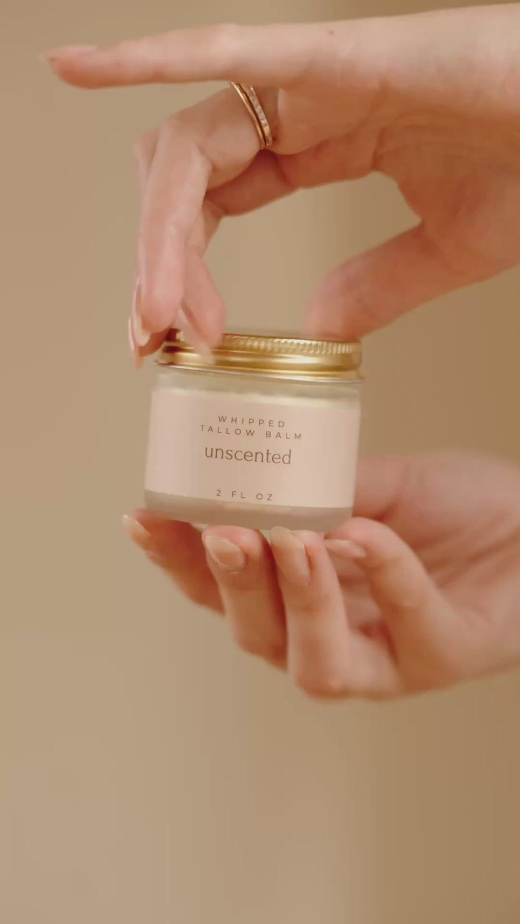 Unscented Whipped Tallow Balm (Calendula & Chamomile Herb-Infused)